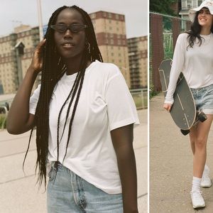 girlfriend collective Perfect Crew Neck Tee